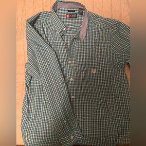 Men’s checkered button down